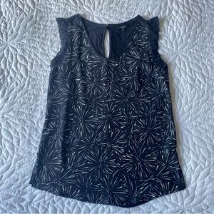 RW&Co Navy Patterned Top